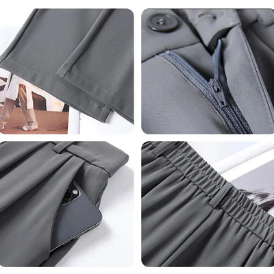 Aimie Hochtaillierte Hose mit Weitem Bein