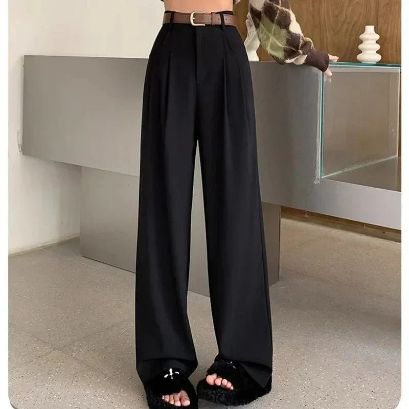 Aimie Hochtaillierte Hose mit Weitem Bein