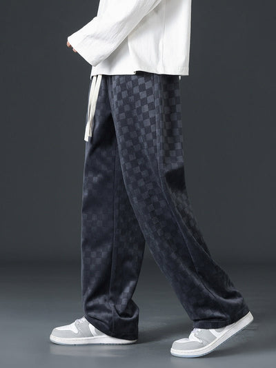 Alford Kordelzughose mit Karomuster