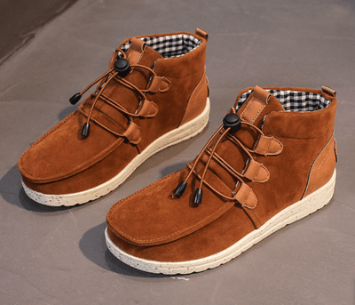 August Schuhe mit Kordelzug aus Samt