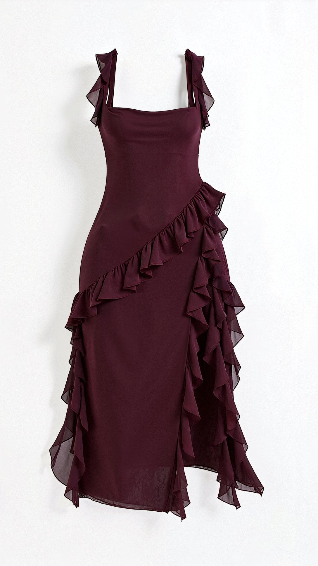 Avery Maxikleid mit Rüschen