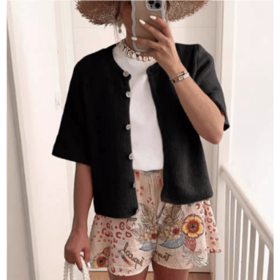 Babette Strickjacke mit Knöpfen