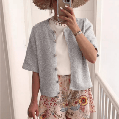 Babette Strickjacke mit Knöpfen