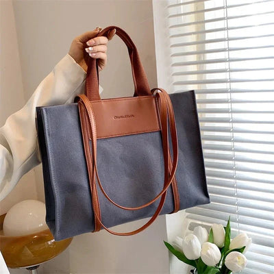 Brielle Große Tragetasche aus Segeltuch