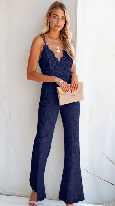 Eleonora Boho-Overall mit weitem Bein