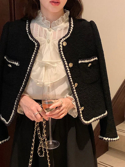 Emelda Vintage-Tweed-Blazer