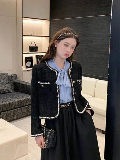 Emelda Vintage-Tweed-Blazer