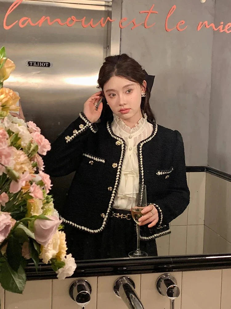 Emelda Vintage-Tweed-Blazer