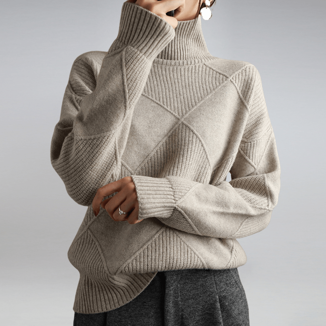 Everly Strick-Rollkragenpullover