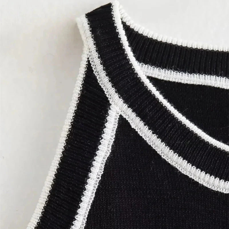 Florrie Strick-Tanktop im Slim-Fit