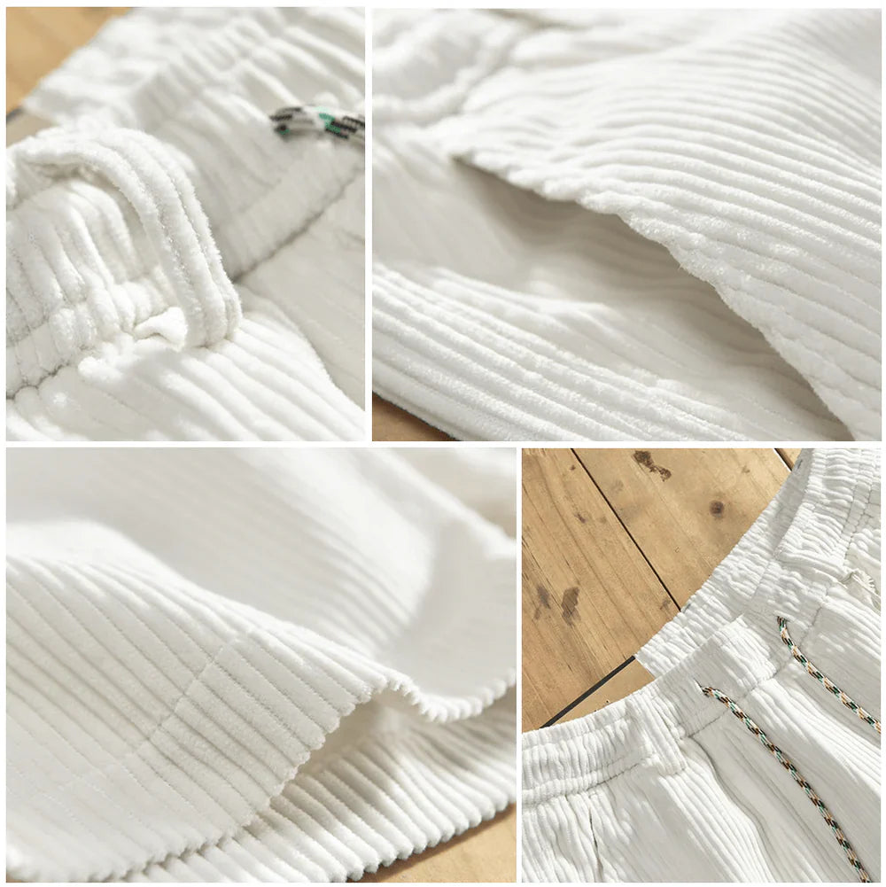 Herren Lässige Kordelzug-Shorts | Mit Gummibund