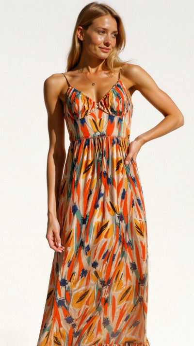 Hanne Ärmelloses Kleid mit Blumendruck