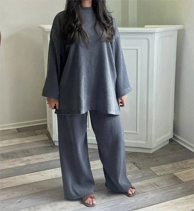 Ingrid Geripptes Loungewear-Set