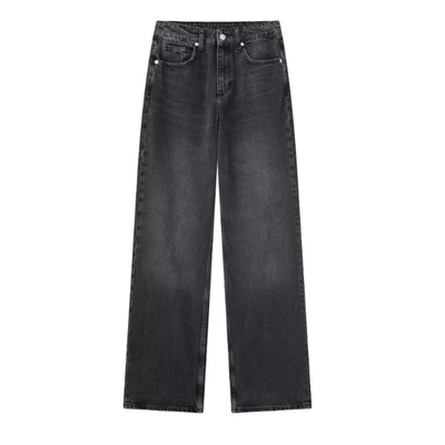 Jacklyn Hochtaillierte Straight Denim Jeans