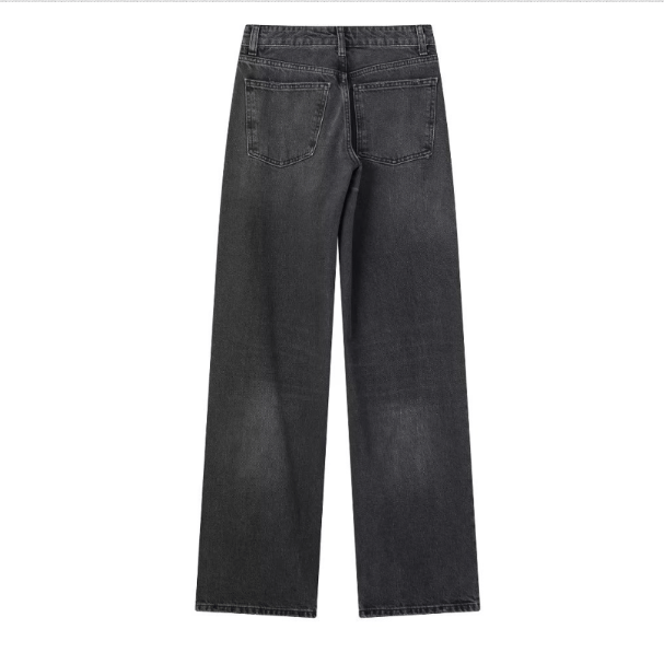 Jacklyn Hochtaillierte Straight Denim Jeans