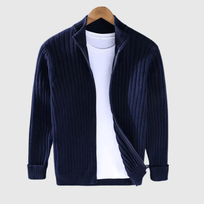 Jericho Gerippte Strickjacke