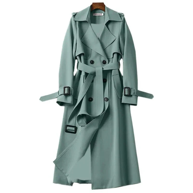 Damen Klassischer Trenchcoat | Lang Elegant