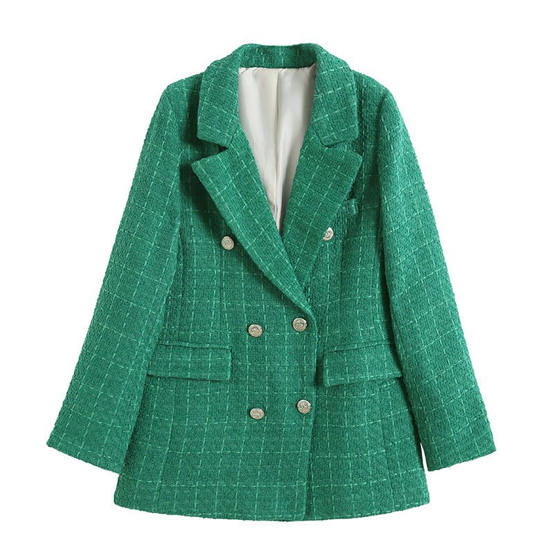 Krizzy Zweireihiger Tweed-Blazer