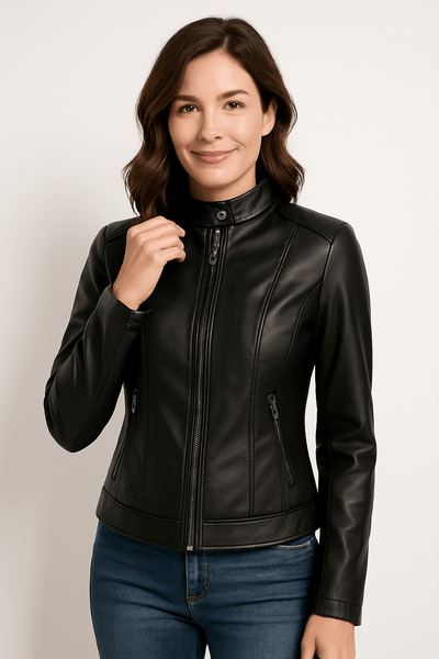 Schicke Maßgeschneiderte Lederjacke