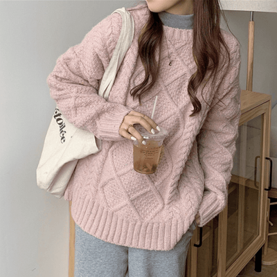 Magnolia Kabelstrickpullover