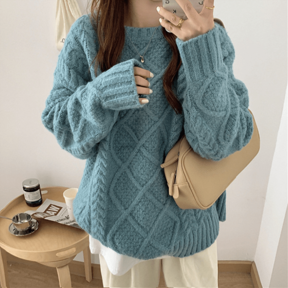 Magnolia Kabelstrickpullover