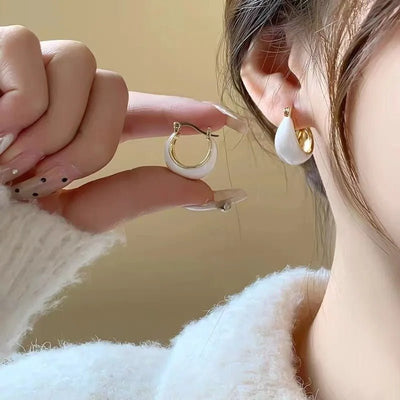 Micara - Chocolate Hoops - Ohrringe