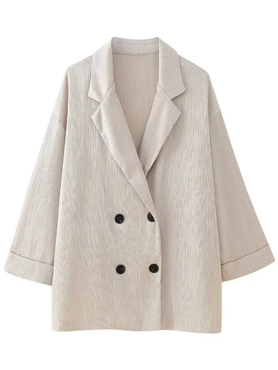 Trixia Lose Blazer und Hosen-Set