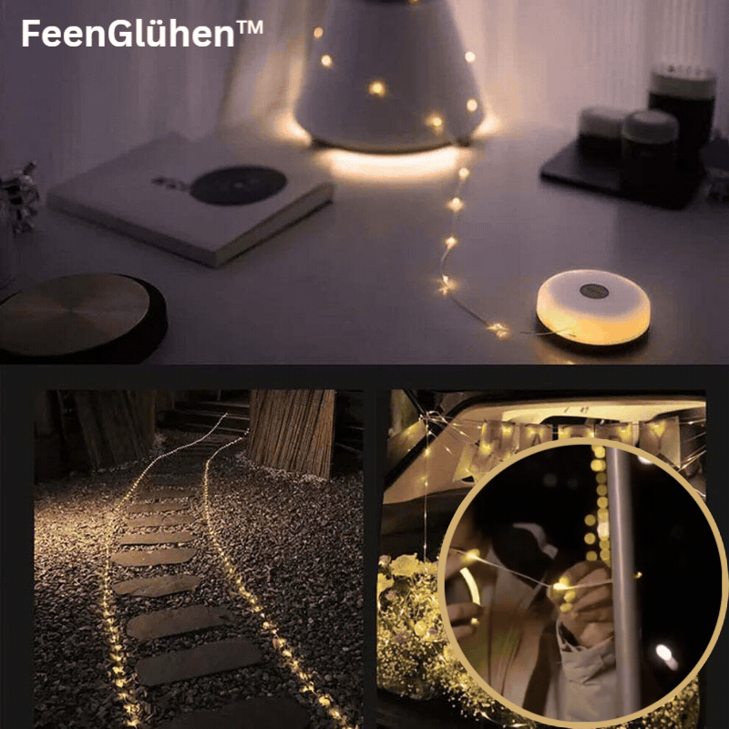 Aufrollbare Lichterkete - LED-Campinglichterkette
