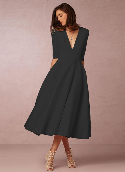 Amie | Partykleid Weiß | Midi