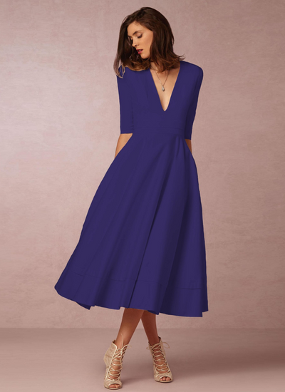 Amie | Partykleid Weiß | Midi