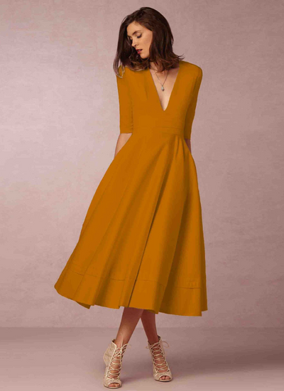 Amie | Partykleid Weiß | Midi