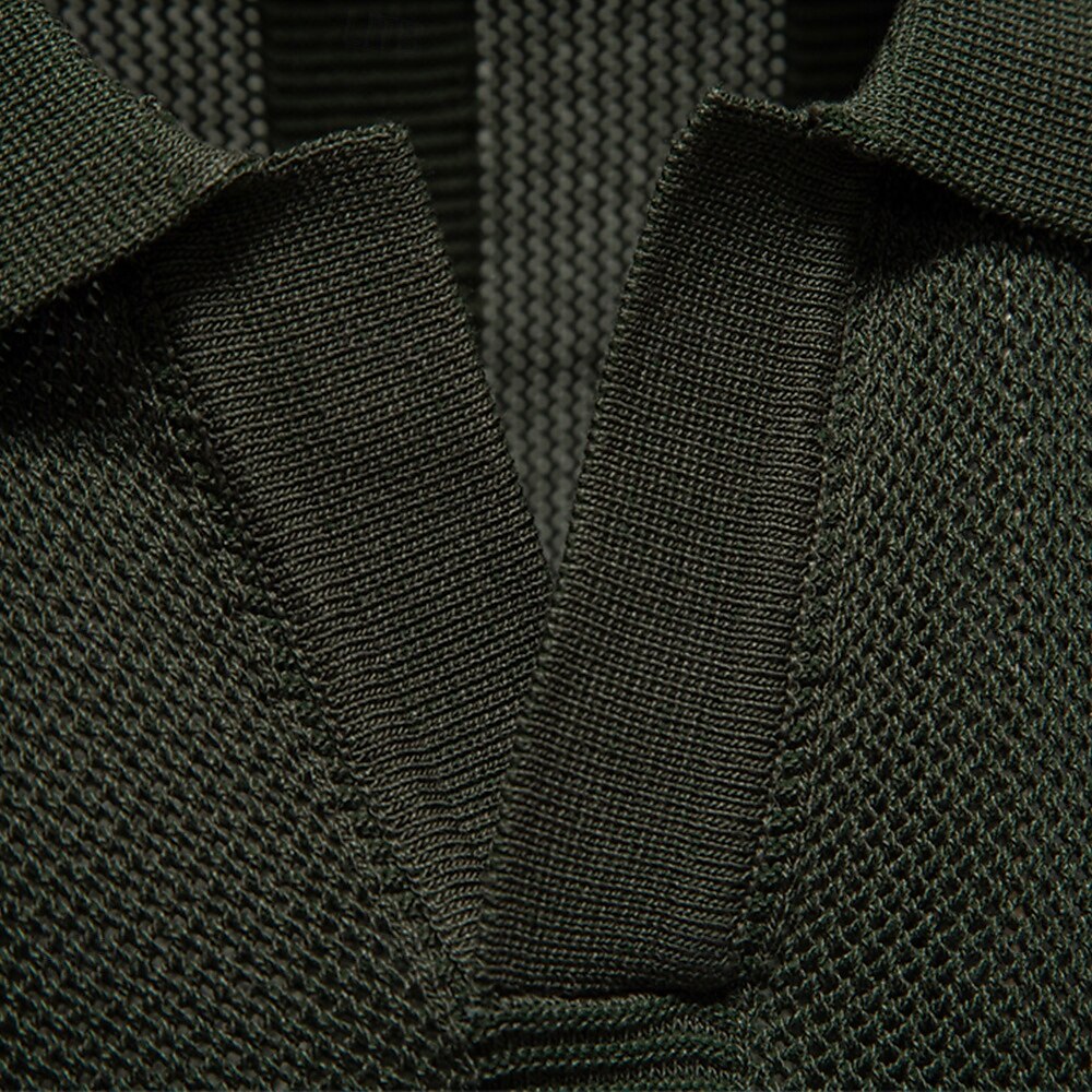 Klassisches Möwenkragen Polohemd