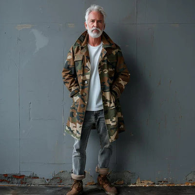 Herren Tarnung Mantel