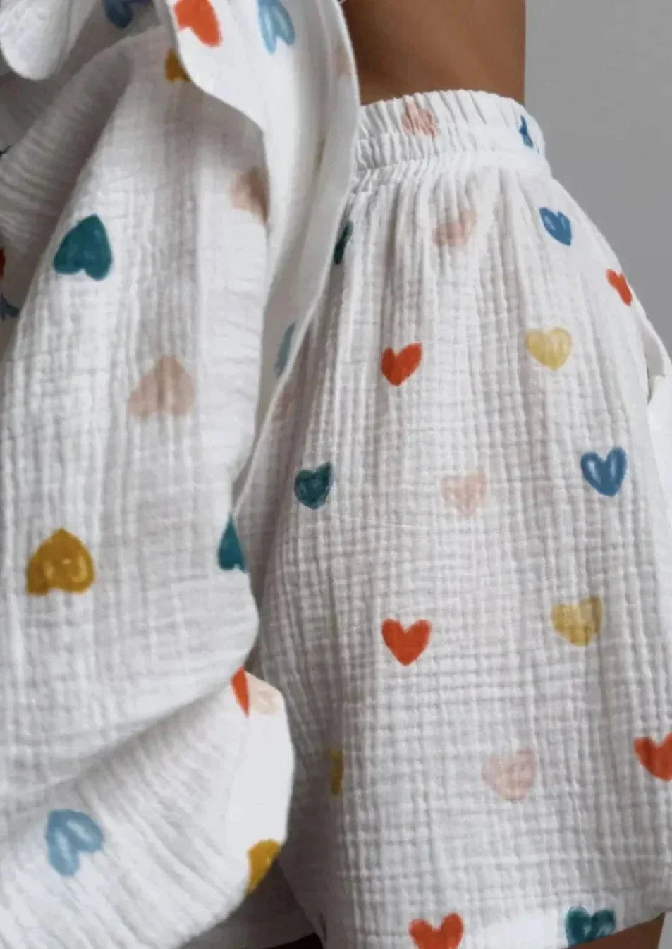 Amira | Herz-Print Zweiteiler-Set – Perfekt für entspannte Sommertage