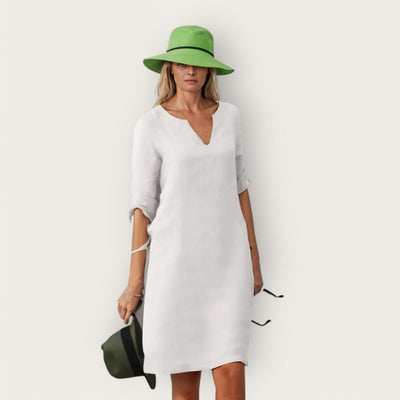 Jasmina | Elegantes Kleid mit einem V-Ausschnitt