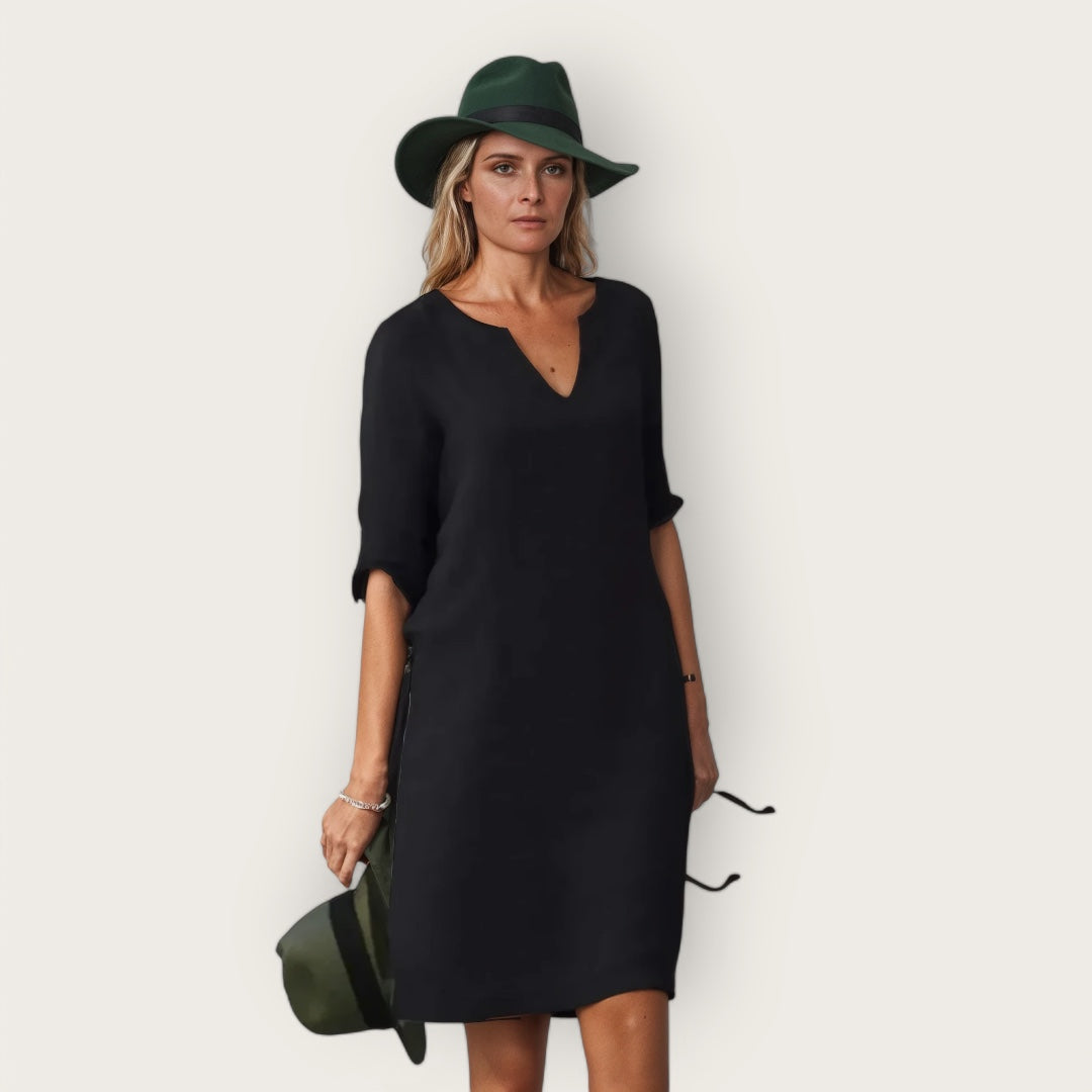 Jasmina | Elegantes Kleid mit einem V-Ausschnitt