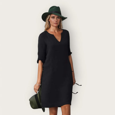 Jasmina | Elegantes Kleid mit einem V-Ausschnitt