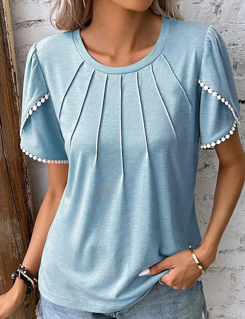 Malene | Oberteile Damen Schick | Weiß Top