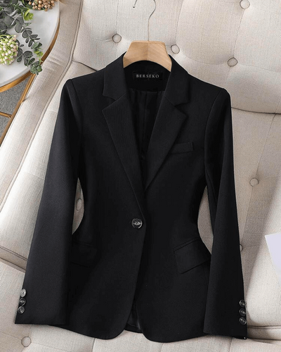 Zenayah | Damen Schwarz Blazer | Elegant