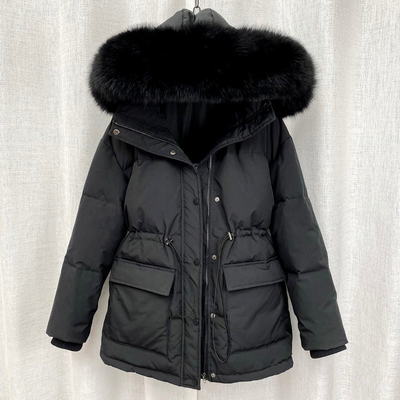 Erin | Damen Schwarz Parka | Warme Winterjacke