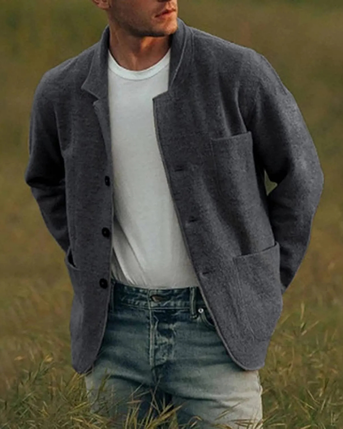 Nill | Herren Sakko Schwarz | Weste Anzug