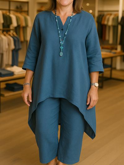 Luftiges Leinen-Outfit – Für Frauen, die sich frei und schön fühlen wollen