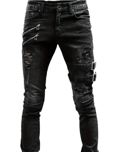 Draymond | Herren Slim Fit Jeans | Schwarz