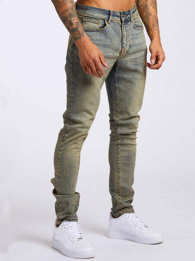 Neville | Herren Slim Fit Jeans | Schwarz