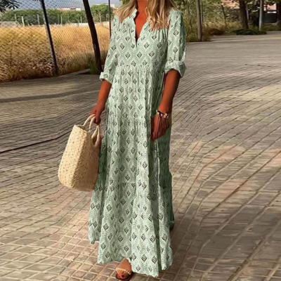 Lindsy | Sommer Boho Kleid | Maxi