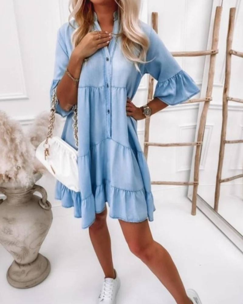 Whencel | Sommer Shirtkleid | Mini