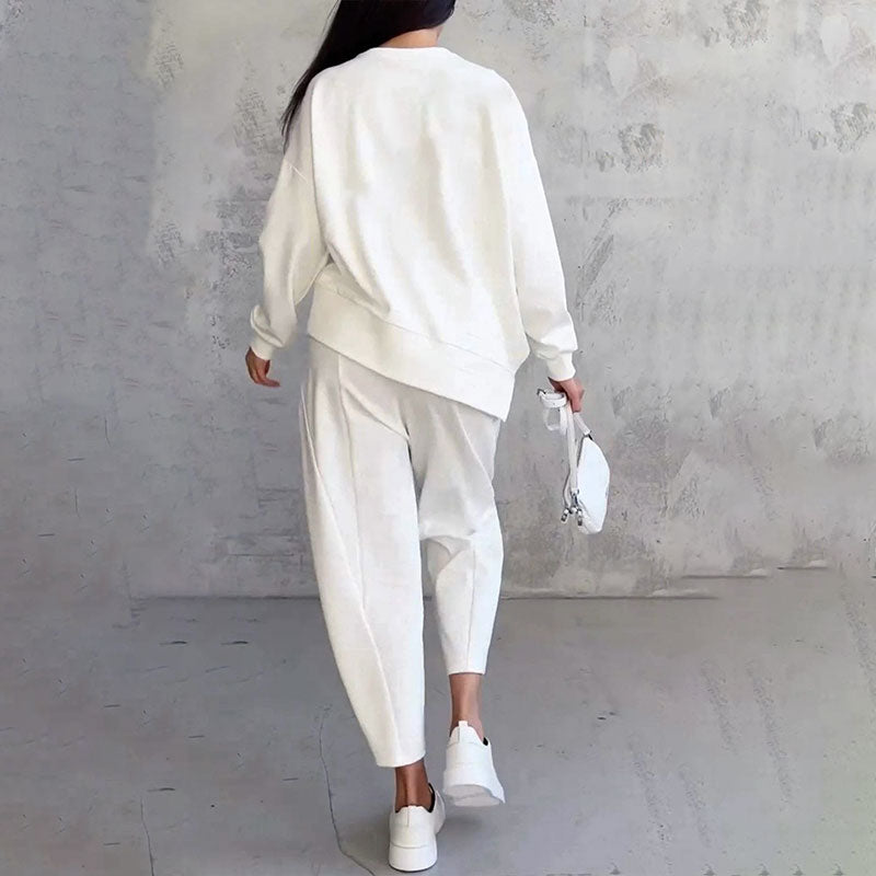 MIRAVO | Minimalistische Zweiteiler-Set in Ivory