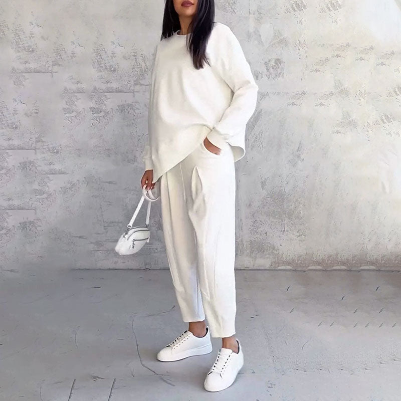 MIRAVO | Minimalistische Zweiteiler-Set in Ivory