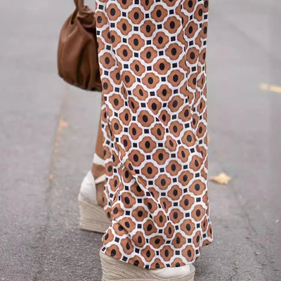 Henar - Boho Kleid mit Langen Ärmeln und V Ausschnitt