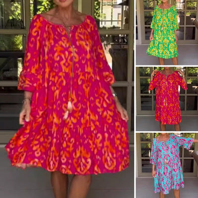 Toula - Elegantes Midikleid In Lockerer Passform